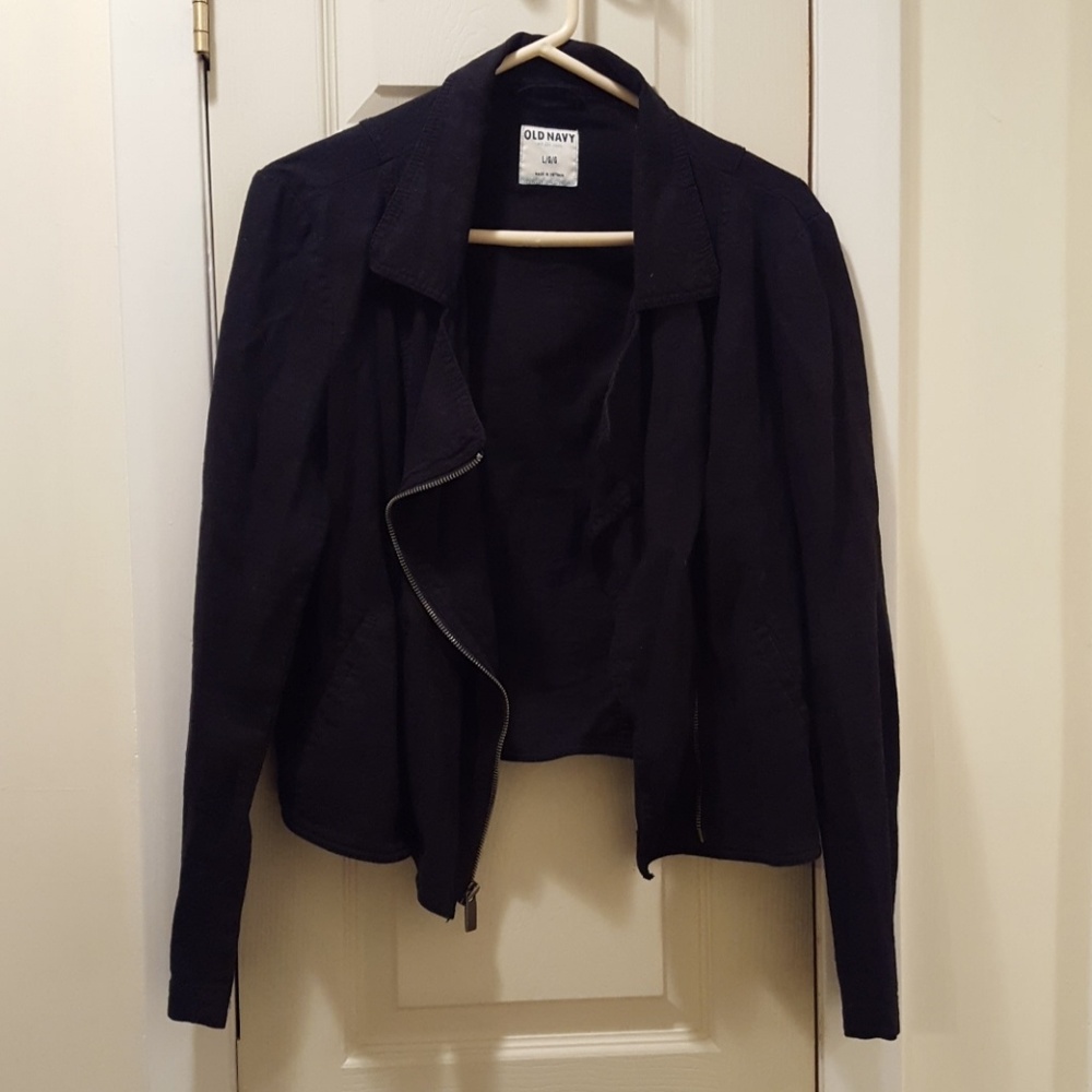 Old Navy Black Bomber Jacket